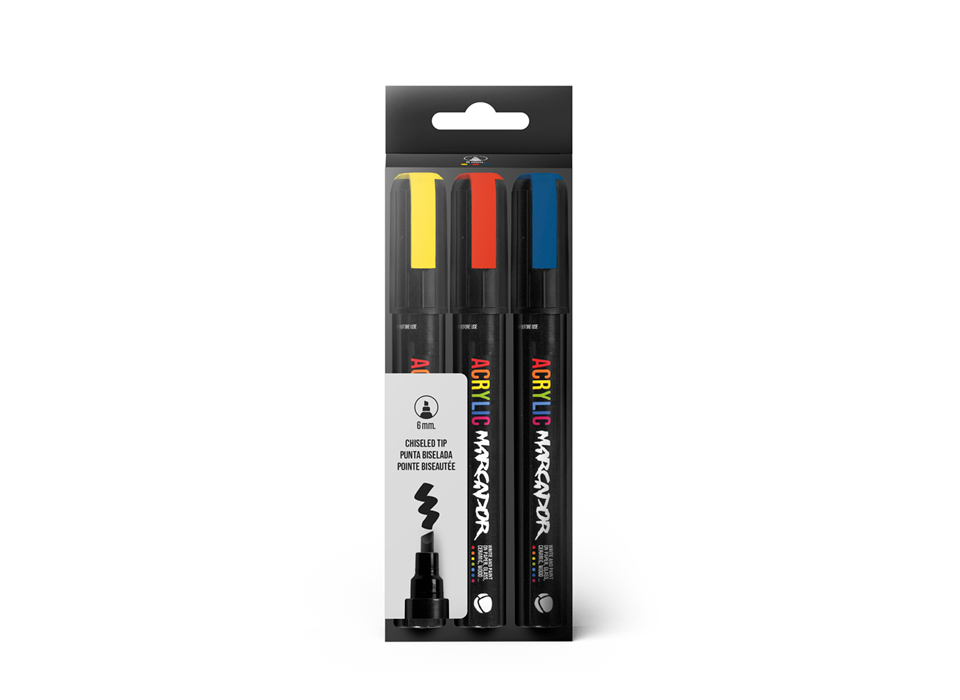 MTN MARCADOR Acryl Marker 6mm 3-er Set