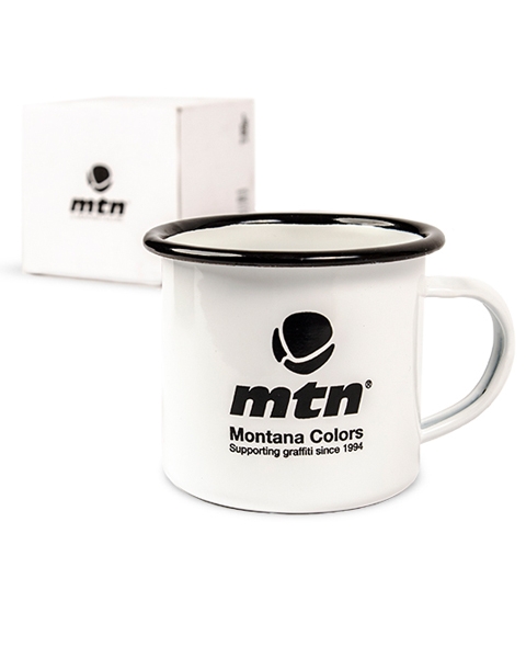 MTN Emaille-Becher Logo