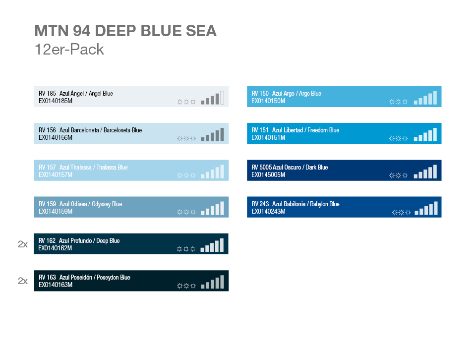MTN 94 DEEP BLUE SEA 12er-Pack 