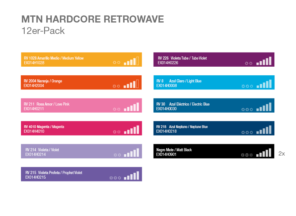 MTN HC RETROWAVE 12er-Pack