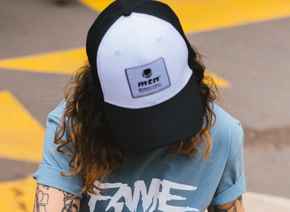 MTN Trucker Cap "Supporting Graffiti" Weiß