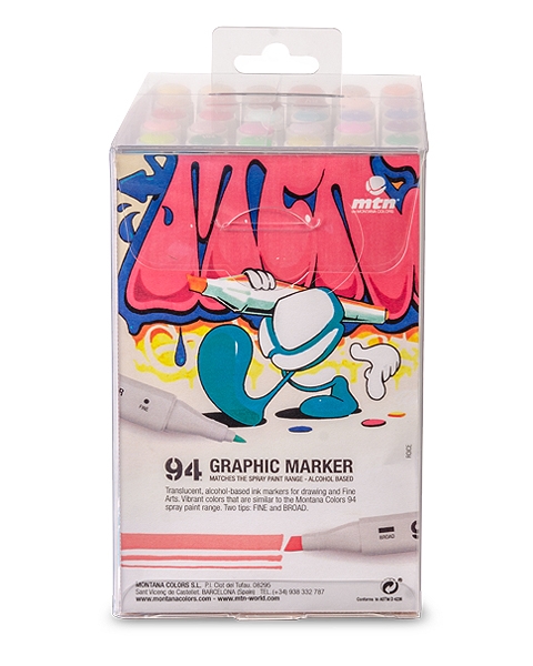 94 GRAPHIC MARKER 36-SET SOLID