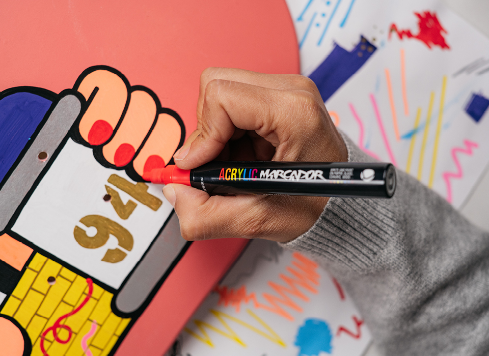 MTN MARCADOR Acryl Marker 2mm 8-er Set