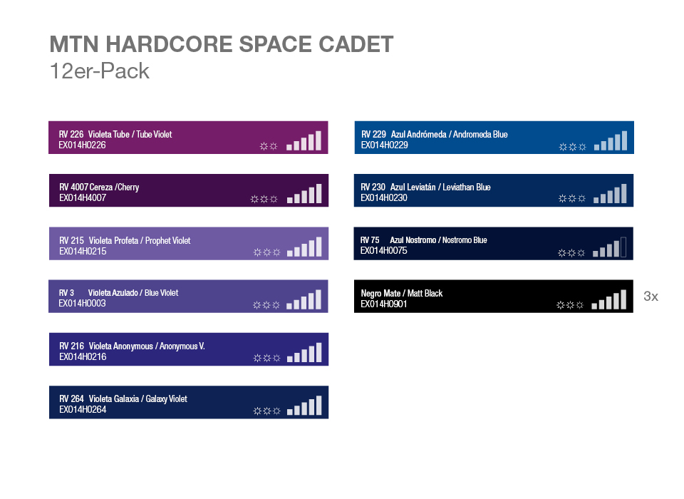 MTN HC SPACE CADET 12er-Pack