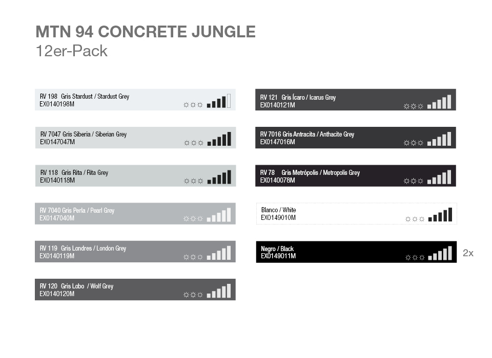 MTN 94 CONCRETE JUNGLE 12er-Pack