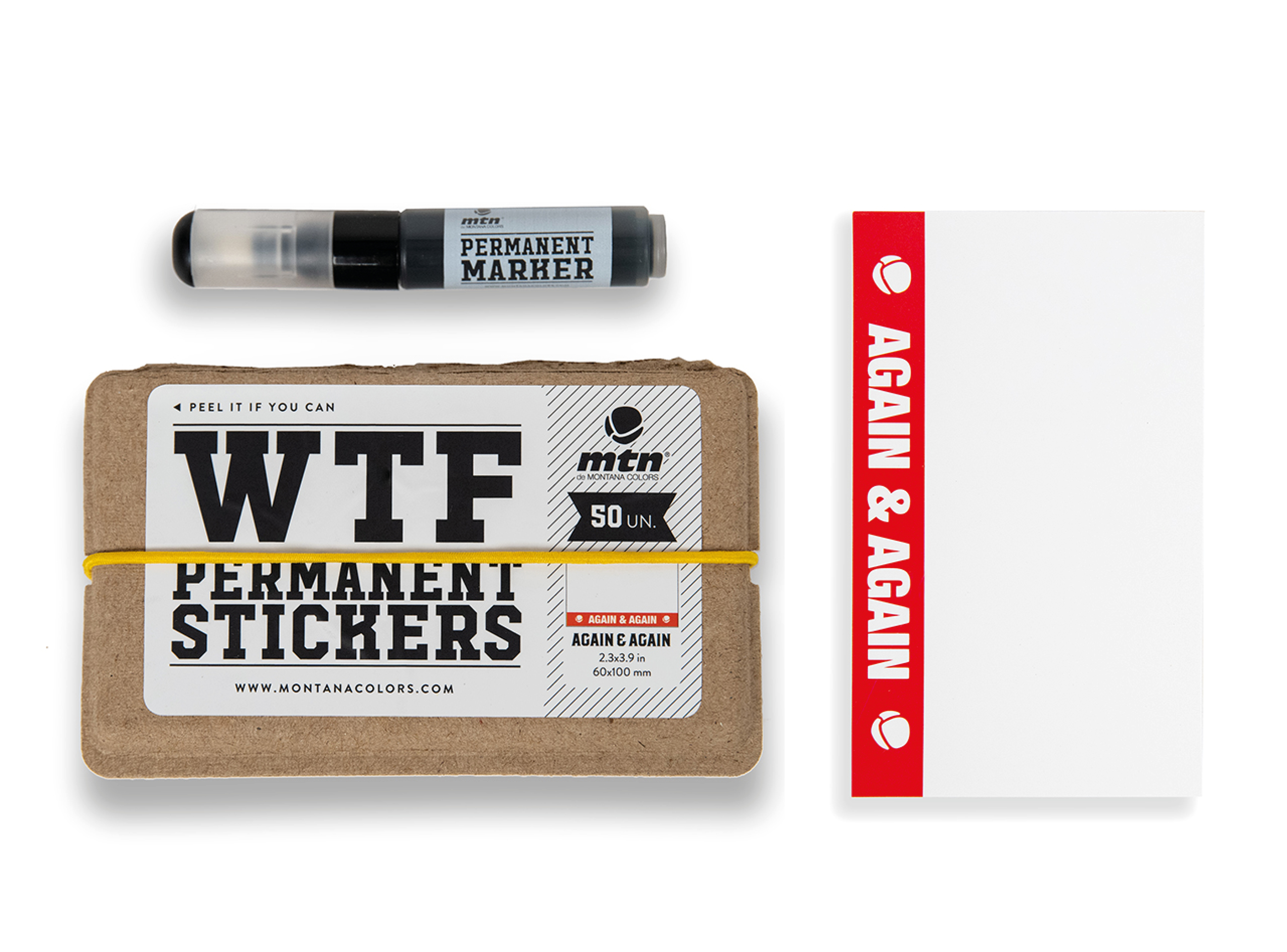 WTF Again&Again Sticker Set + Marker