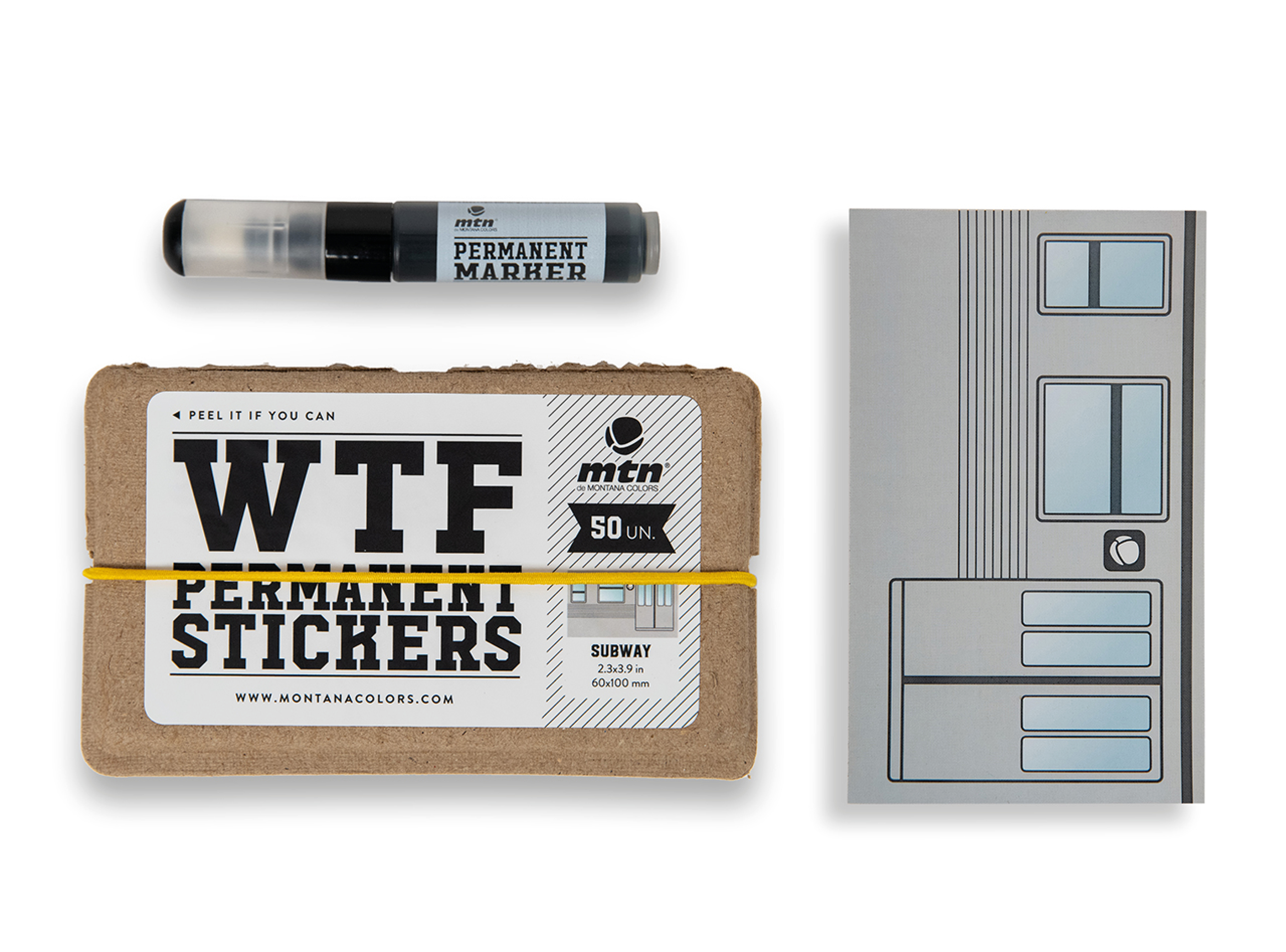 WTF Subway Sticker Set + Marker